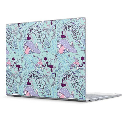 Disney Alice in Wonderland (animated) Mushrooms Print Pattern Pixelbook Skin